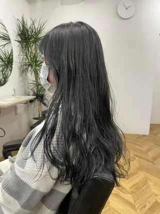 ロング カラー パーマ ヘアアレンジ くびれレイヤー/艶 カラー　MADOKAのヘアスタイル