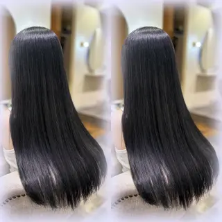 ロング カラー 猪妻 采蘭のヘアスタイル