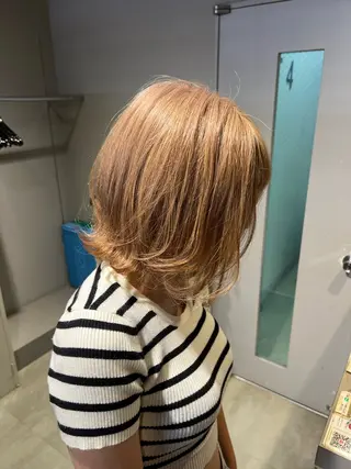 ミディアム カラー パーマ ヘアアレンジ メンズ 上品＆韓国風 🥀海心🥀のヘアスタイル