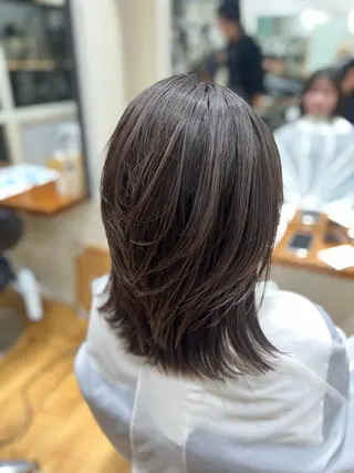 ミディアム 🌙コテ巻き風パーマ 🌙菜月のヘアスタイル