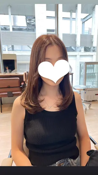 ロング カラー umi/レイヤー /トレンドヘア🩵のヘアスタイル