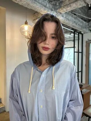 ミディアム パーマ yu maのヘアスタイル