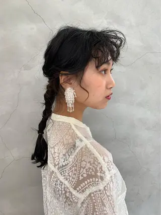 ロング ヘアアレンジ wakana/ 柔らかベージュカラーのヘアスタイル