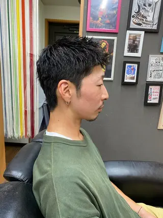 ショート メンズ メンズカット 川㟢弘貴のヘアスタイル