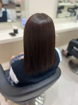 ミディアム カラー ヘアアレンジ 韓国レイヤー&ピンク 艶髪🩶maikoのヘアスタイル