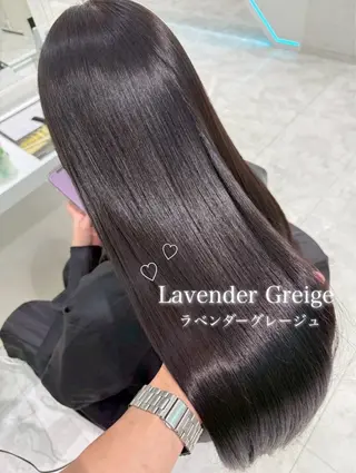 ロング カラー ヘアアレンジ 艶髪グレージュ🩶 maharuのヘアスタイル
