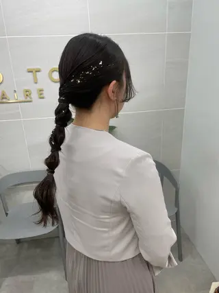 セミロング 石川 理恵のヘアスタイル