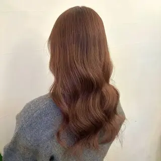 カラー hinano/ 梅田 カットモデルのヘアスタイル