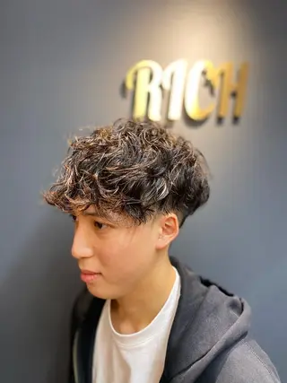パーマ 【メンズパーマ】 山下勝勲のヘアスタイル