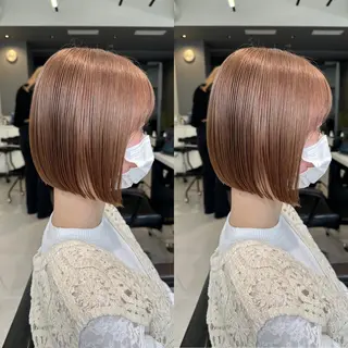 ミディアム カラー ボブ指名No.1 🌼chidaのヘアスタイル