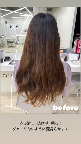 ロング 心斎橋/海外レイヤー 募集中三好玲奈のヘアスタイル
