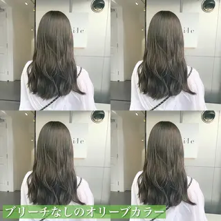 セミロング カラー navile原宿 yumaのヘアスタイル