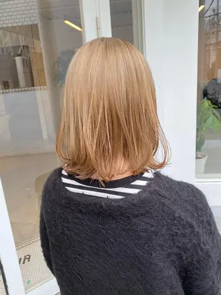 ミディアム カラー ハイトーン×似合わせ 🌱中川慎之介のヘアスタイル