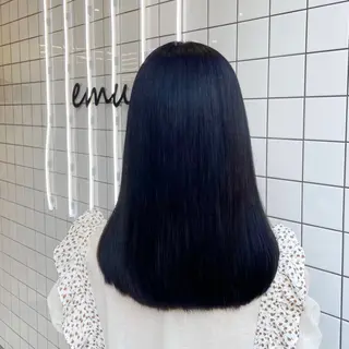 ミディアム カラー パーマ ヘアアレンジ メンズ mona/ ストレートスタイル✨のヘアスタイル