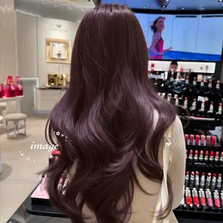 セミロング カラー ヘアアレンジ 🤍淡色ピンク&ラベ ンダーYUKI🤍のヘアスタイル