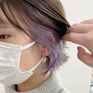 ショート カラー 似合わせカット ショートボブ🦋廣瀬のヘアスタイル