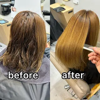 ロング 縮毛矯正 特化アツシのヘアスタイル