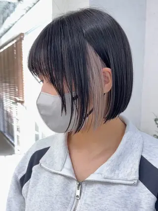 ミディアム カラー ブリーチダブルカラー 【koide】のヘアスタイル