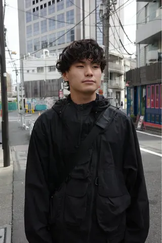 パーマ メンズ ミウラ ハナキのヘアスタイル