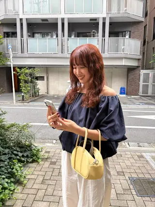 ロング カラー eri kinjoのヘアスタイル