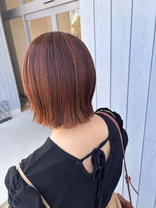 ミディアム カラー マネージャーST筒木 貴海（ツッキー）のヘアスタイル