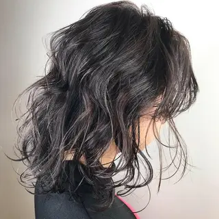 ミディアム カラー Lien 深井店のヘアスタイル