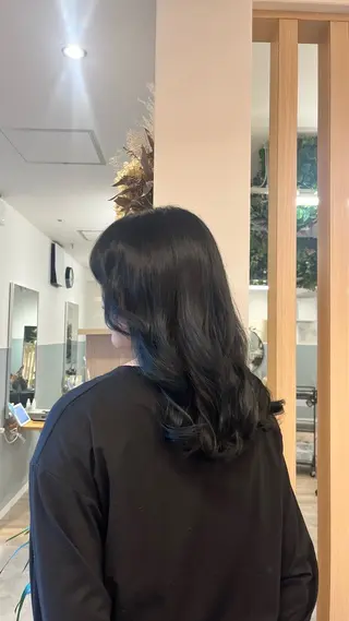 セミロング カラー haruna🌼 暖色♡透明感カラー♡のヘアスタイル