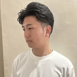 ショート メンズ パーマ 天王寺阿倍野/メンズ /REIJI🌟のヘアスタイル
