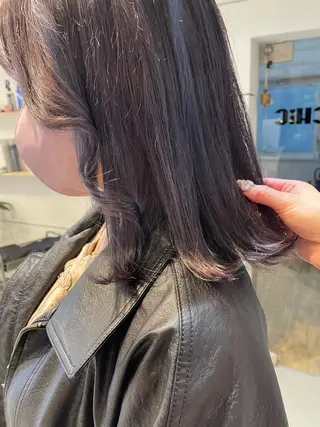 ミディアム chic 有山 美瑠のヘアスタイル
