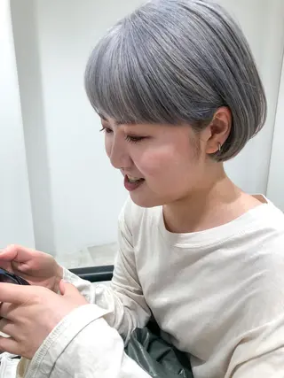 ショート カラー センスをお届けします 大谷将生infpのヘアスタイル