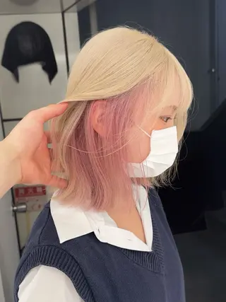 ショート カラー ブリーチ ハイトーン 特化🌈フジタハルキのヘアスタイル