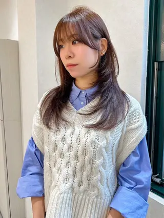 ミディアム カラー 三宅 壱輝のヘアスタイル