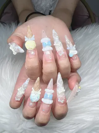 ネイル Lee Nails チップ長さだし専門店のネイルデザイン