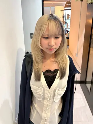 ミディアム 光岡 玲遠のヘアスタイル