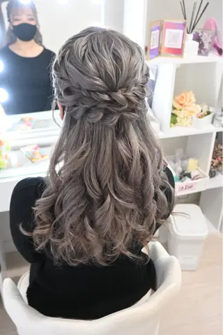ヘアアレンジ 麻優 ヘアセットのヘアスタイル