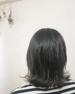 ミディアム カラー ヘアアレンジ See by merのマツエク・マツパデザイン