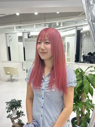セミロング カラー 三ノ宮/ケアブリーチ /透明感/颯人のヘアスタイル