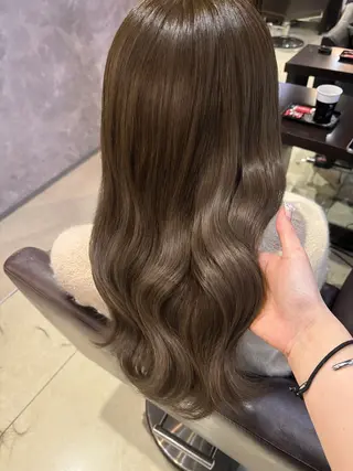 ロング カラー 艶カラー｜束感マツエ ク｜airi۫ ꣑ৎのヘアスタイル