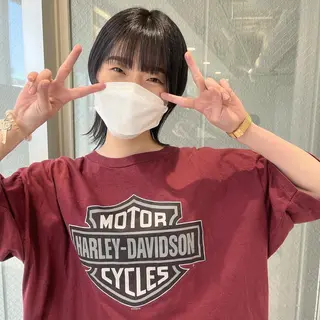 ショート ウルフカット／吉村 桃子のヘアスタイル