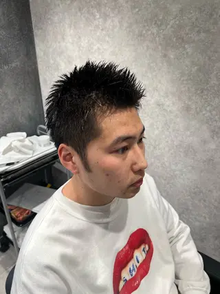 ショート メンズ PERCUT HYUGAのヘアスタイル