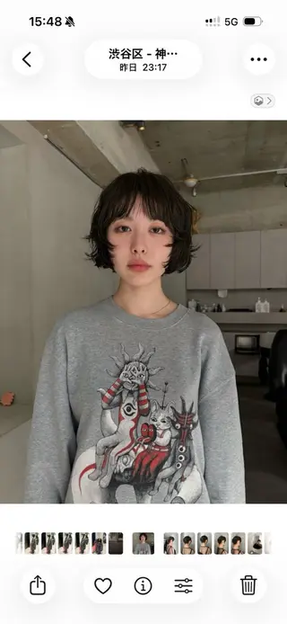 ショート パーマ FILMS 綾菜のヘアスタイル