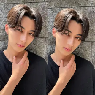 ショート カラー パーマ ヘアアレンジ メンズ 亀井隆汰/メンズ専門 パーマ/フェード可のヘアスタイル