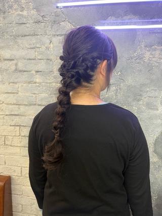 ヘアアレンジ 韓国ヘア✨グレージュ カラーasamiのヘアスタイル