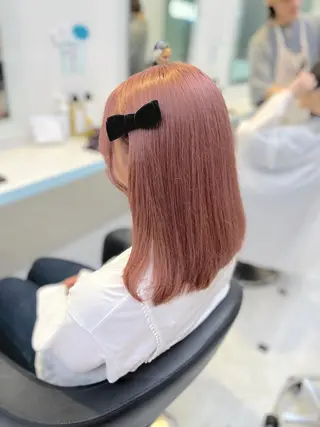 ミディアム カラー ヘアアレンジ 愛されカラー🩷 はるなのヘアスタイル