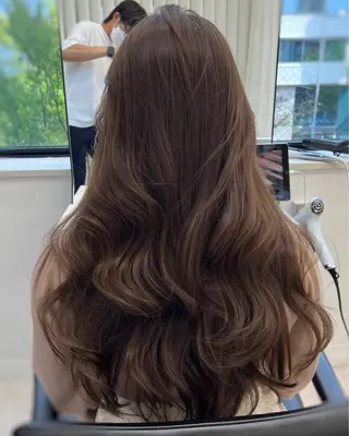ロング カラー ヘアアレンジ 前髪顔まわりカット 🌈中村海聖のヘアスタイル