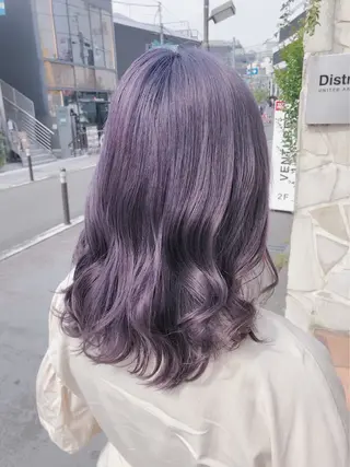 ロング カラー 透明感🫧暖色カラー MIU💗のヘアスタイル