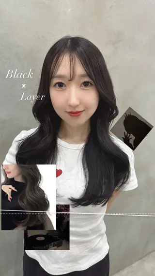 ロング カラー さあや 【透け感/艶感】のヘアスタイル