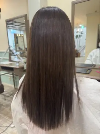 ロング カラー ゆこ カラーモデルのヘアスタイル