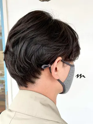 ショート パーマ メンズ 石井 寛司のヘアスタイル