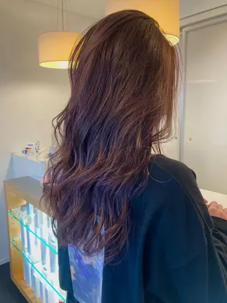 ロング カラー 村本 千優のヘアスタイル